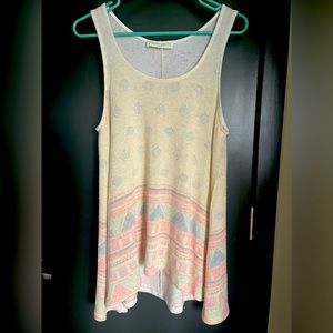 Oversized Bohemian woven tank